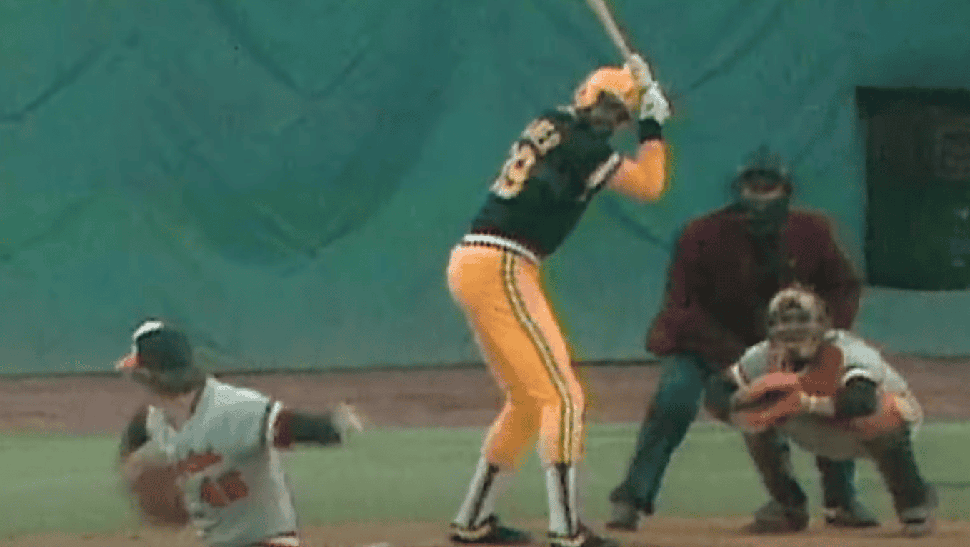 Dave Parker, also known as "The Cobra," showcasing his skills on the field.